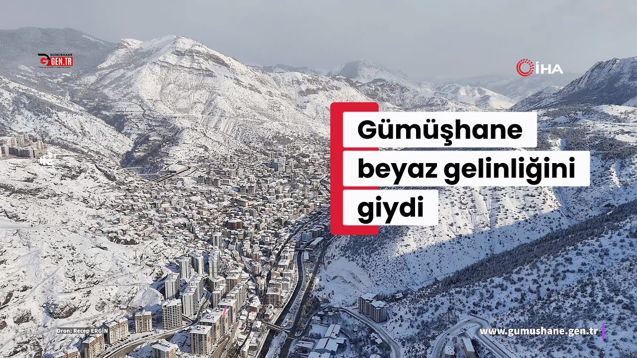 Gümüşhane'de Kar Şöleni: Süleymaniye ve Kuşakkaya Beyazlar İçinde!