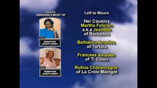 Robertina Joseph Henry ~ Long Obituary
