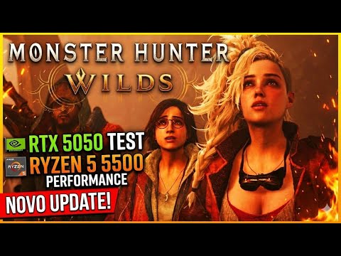 Monster Hunter Wilds na RTX 5050 + RYZEN 5 5500 Teste de desempenho em ...