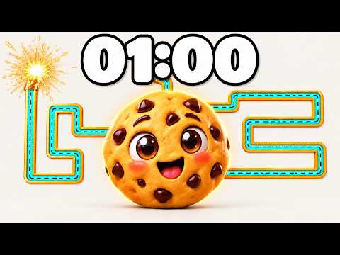 1 Minute Timer 💥 | Cookie Bomb Timer 🍪💣 | Epic Explosion Countdown!