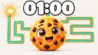 1 Minute Timer 💥 | Cookie Bomb Timer 🍪💣 | Epic Explosion Countdown!