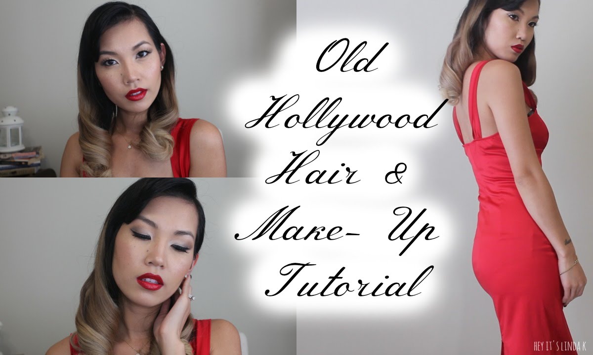 Old Hollywood Hair + Make Up Tutorial YouTube