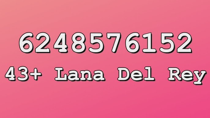 lana del rey codes in 2023  Roblox image ids, Roblox pictures