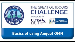 Basics of using Anquet OMN for TGO Challenge (Windows)