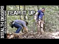 We found so much more stuff & these guys ate bugs ! metal detecting NH cellar hole