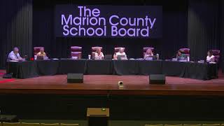 Marion County School Board Work Session, August 7, 2025 News