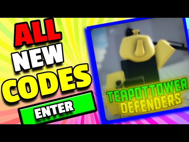 Teapot Tower Defenders Codes - Roblox December 2023 