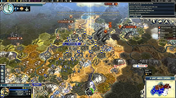 Civilization V G&K Multiplayer Game 022 NQ 6 Player FFA: Sweden (Gameplay/Commentary) Part 8/11