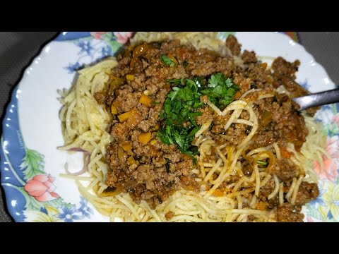 Cream cheese spaghetti