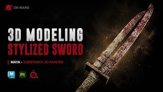 How to Model a Sword in Maya ⚔️ | From Basic Cube to Pro 3D
