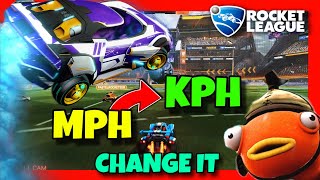 How to CHANGE MPH to KPH in Rocket League ✅ 2024 GUIDE- Switch MILES PER HOUR to KILOMETERS PER HOUR