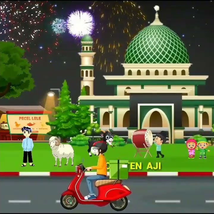 Animasi malam takbiran idul Adha#shorts#shortsvidio#shortsfund