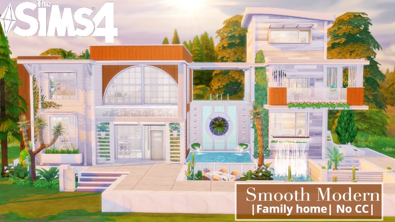 Smooth Modern | Stop motion | No CC | The Sims 4 Speed build | - YouTube
