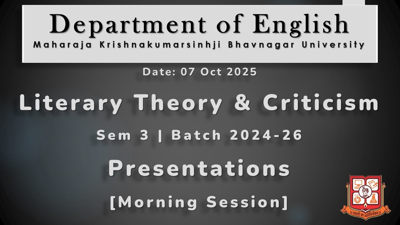 Critical Theories, Digital Humanities, and Cinema in the 21st Century|Sem 3 Morning Presentations