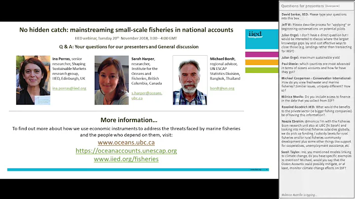 (5 of 5) Webinar: No hidden catch - mainstreaming small-scale fisheries in national accounts