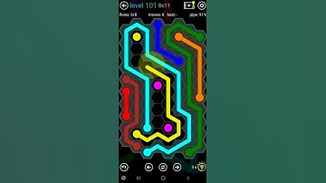 How To Solve Flow Free Hexes Tower Pack Level 101 8x11 Board Walk Through Solution Walkthrough