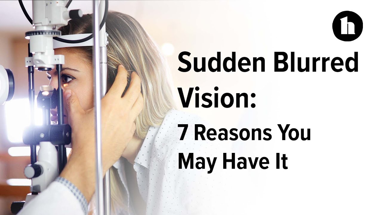 sudden blurred vision left eye