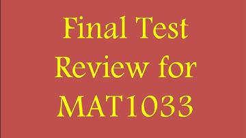 Review for final exam mat1033 bc 1