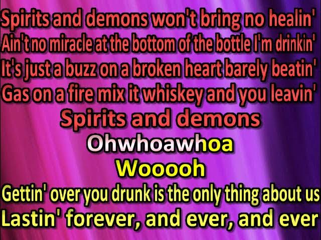 Michael Ray (feat. Meghan Patrick)  Spirits And Demons (duet) (karaoke) (by request)