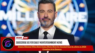 Jimmy Kimmel Wins Back-to-Back Emmy for Best Game Show Host at 2026 Creative Arts Emmys!