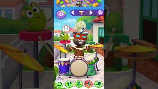 new drum set my Talking Tom 2 (outfit7) #shorts