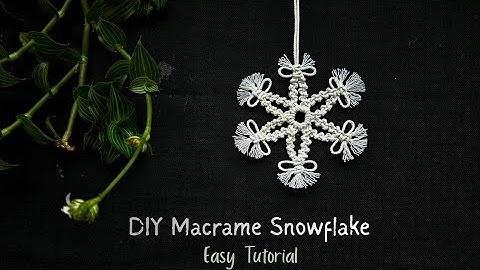 DIY Macramé Snowflake | Easy Tutorial | Christmas Ornament