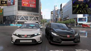 Honda Civic Type R FK8 vs FL5 | Forza Horizon 6 | Steering Wheel Gameplay | Thrustmaster T300