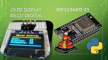 ✅Curso ESP32 parte 23: OLED display ssd1306 - reloj digital