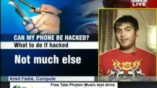 Ankit Fadia Ethical Hacker On Cnn Ibn Talking About Mobile Phone Hacking & Security Tips