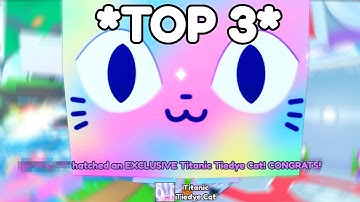 TOP 3 YouTubers HATCHING EVERY TITANIC On Camera In Pet Simulator X 😱