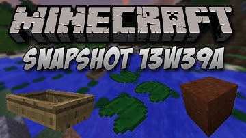 Minecraft Snapshot 13w39a | Red Sand & Better Boating!