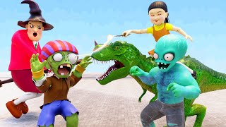 Scary Teacher 3D- Nick and Tani vs Miss T- Doll Squid Game vs Zombie Game And The End