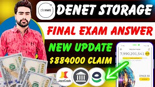 how to withdraw denet storage airdrop | denet storage airdrop withdrawal | Denent final exam answer