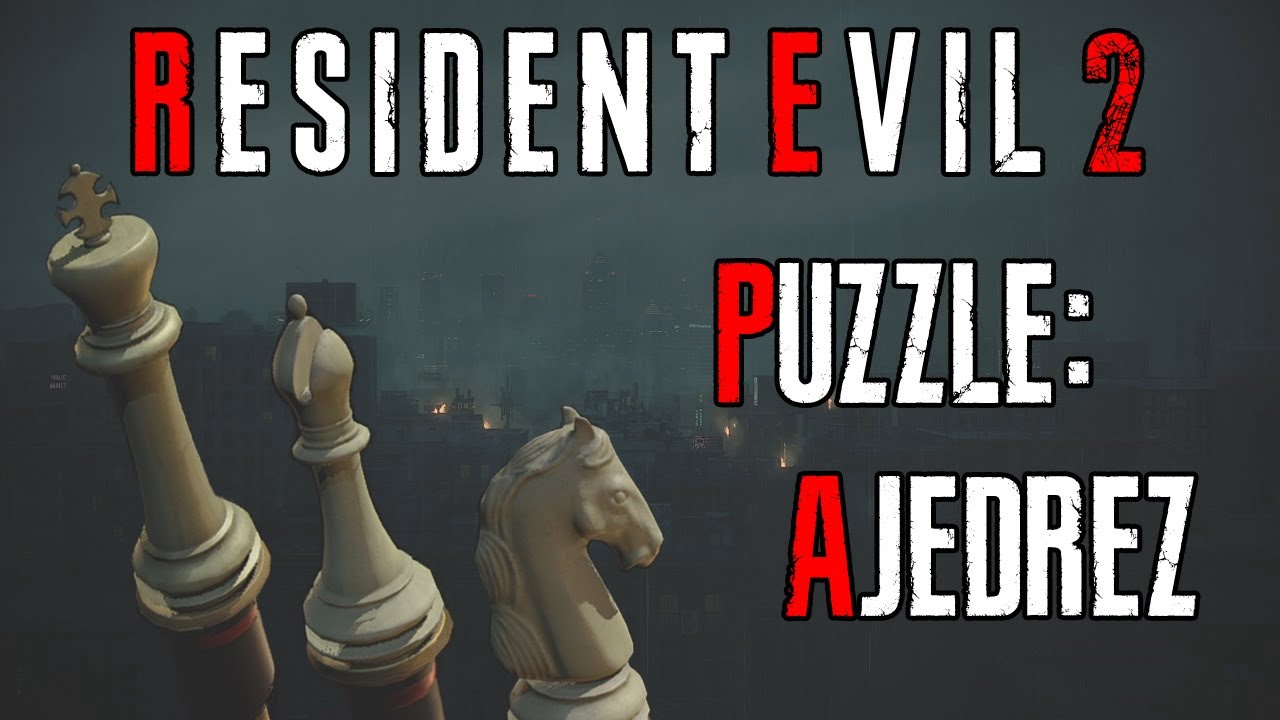RESIDENT EVIL 2 Remake - PUZZLE Ajedrez Leon escenario A - YouTube