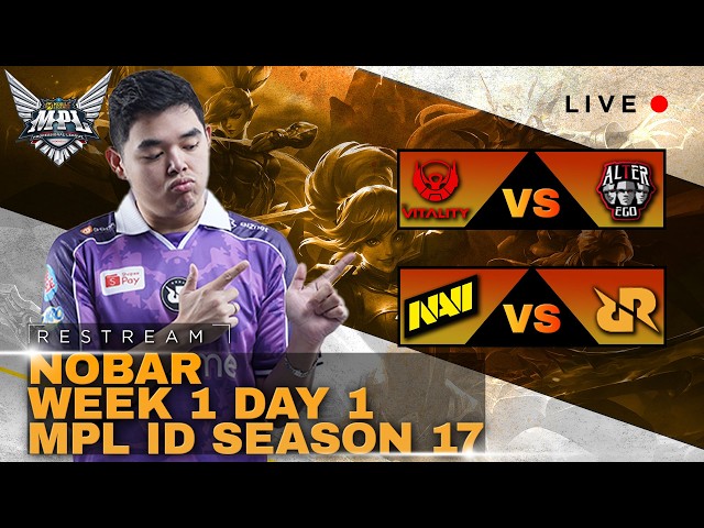 RESTREAM MPL DAY 1 RRQ HOSHI VS NAVI !! #mlbbidcreator