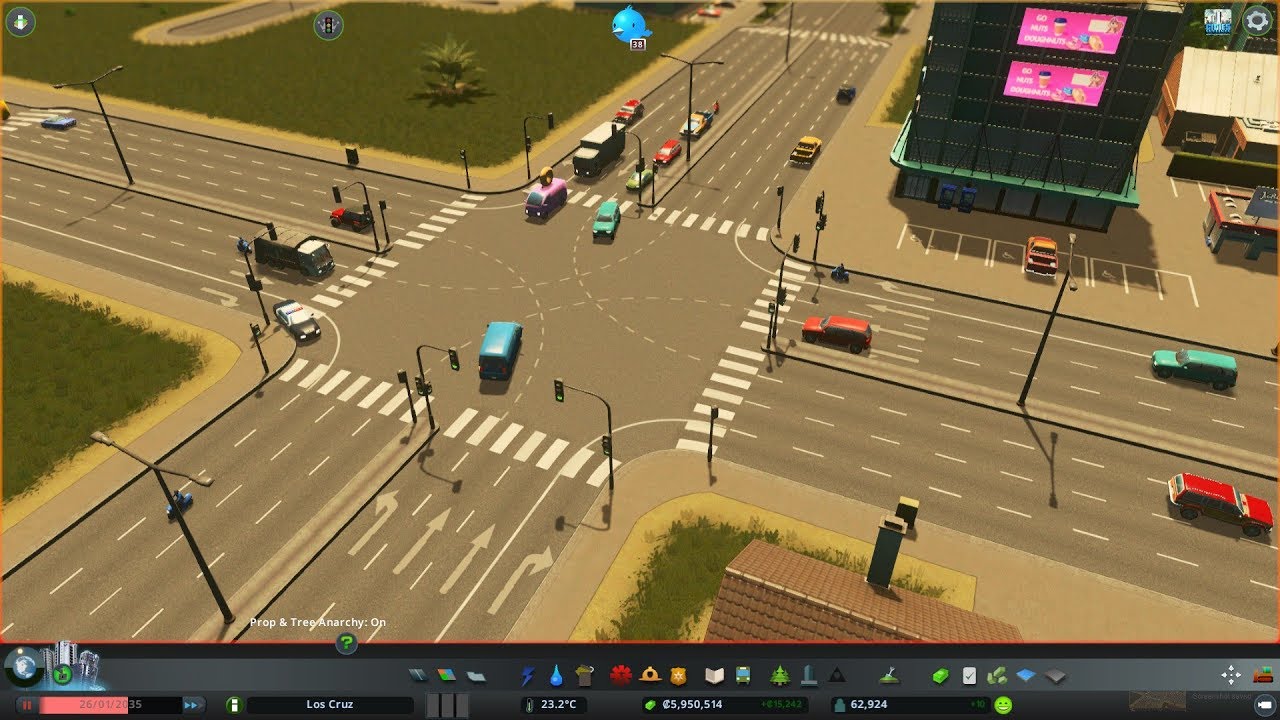 Cities Skylines Tutorial Separate rightturn lane intersection YouTube