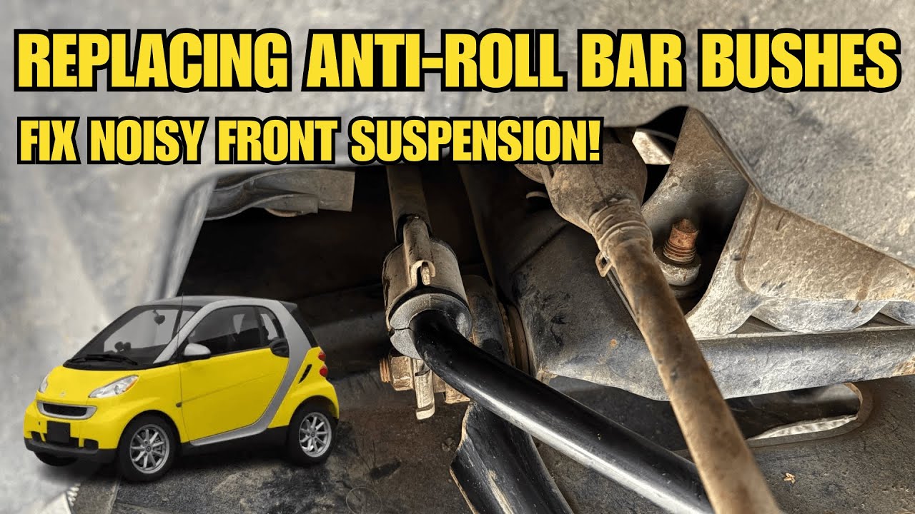 Замена внутренних втулок переднего стабилизатора поперечной устойчивости для устранения скрипа на...
