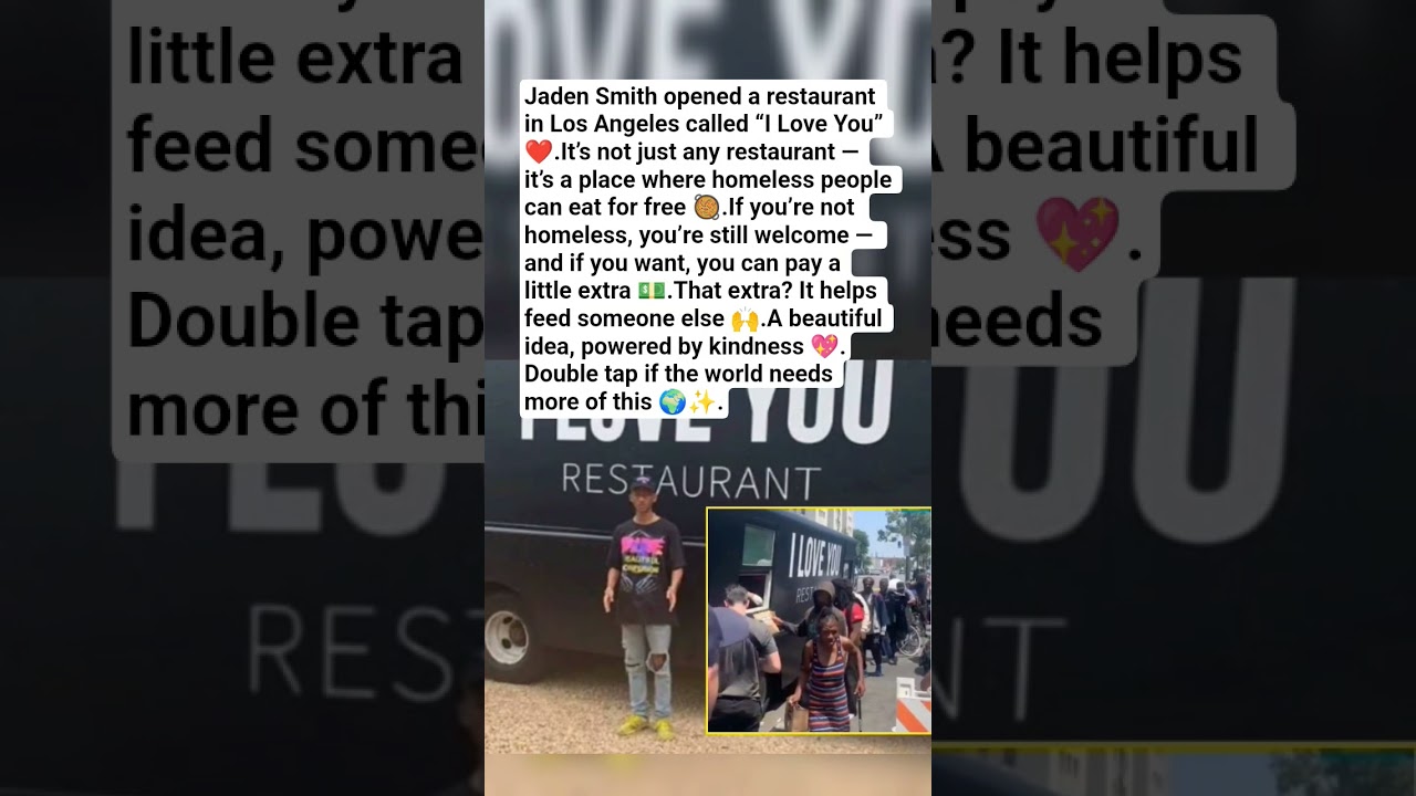 Jaden’s Gift to the Homeless 🍽️💙 that will change lives!