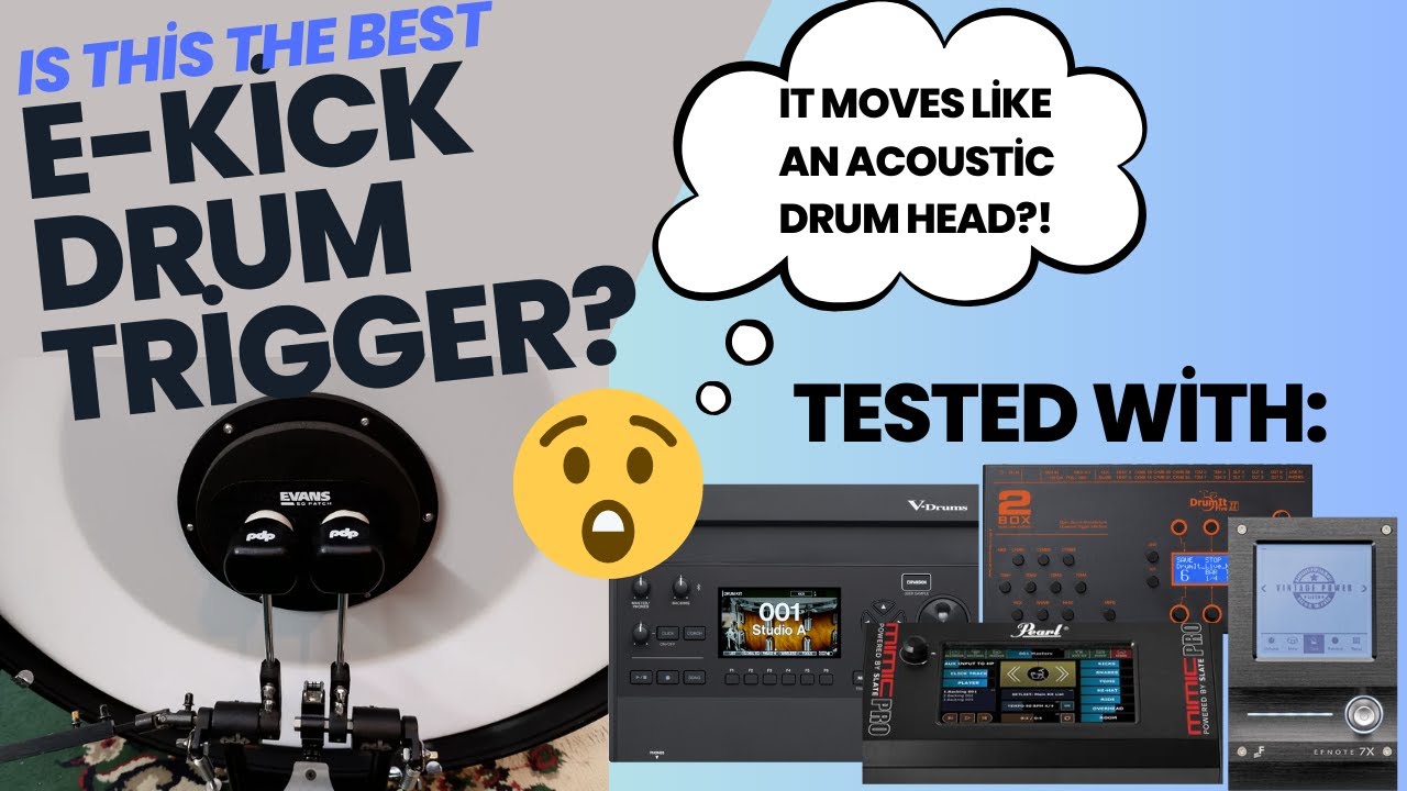 Is this the BEST electronic kick trigger on the market? Diamond E-Drum Kick Test + A2E Tutorial!