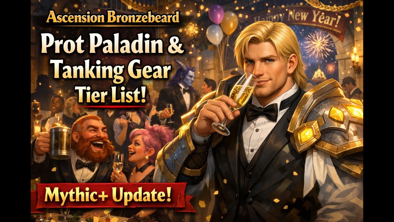 Ascension Bronzebeard: Prot Paladin and Tanking Gear tier list. Mythic+ Update!