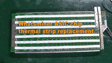 How to replace and install the silicone thermal strip of the Whatsminer hash board？
