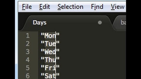 Sublime text demonstration