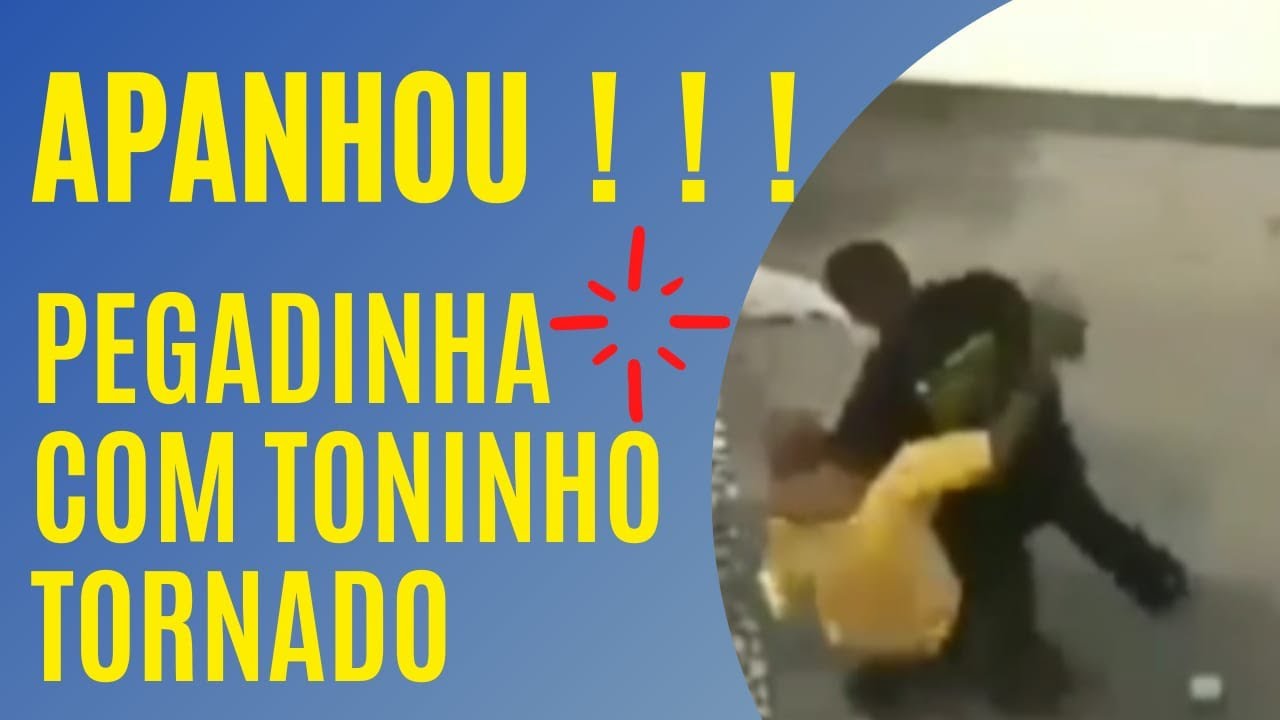 Pegadinha com toninho tornado e os 3 panguando na praça publica #tonin