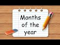 Months of the Year - Vocabulary/Месяцы на английском. Учим названия всех 12 месяцев