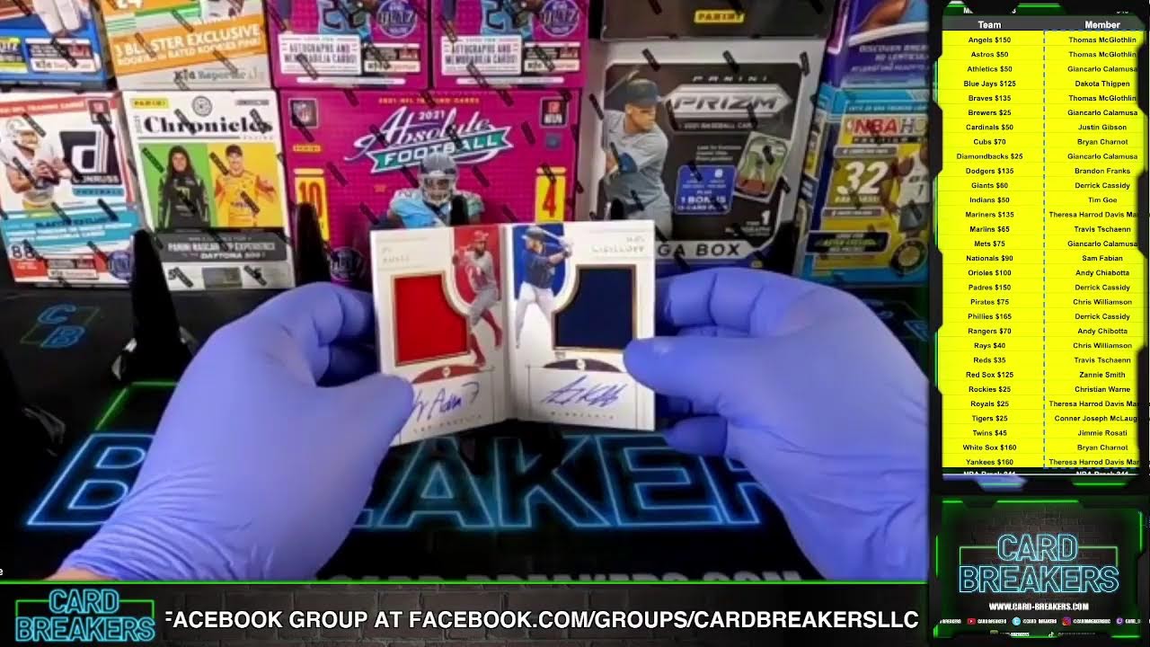 MLB Break 343 2021 NATIONAL TREASURES BASEBALL CASE BREAK Live