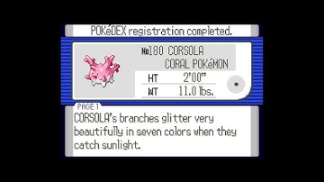 How to get Corsola in Pokemon Ruby