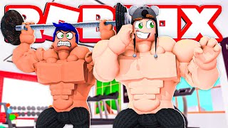 TWO MUSCLE GUYS IN ROBLOX BULKED UP - Brancoala Games