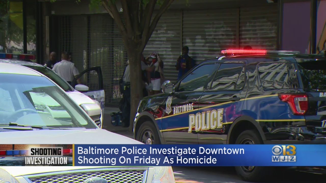 Man Dies After Being Shot In Broad Daylight In Downtown Baltimore - YouTube