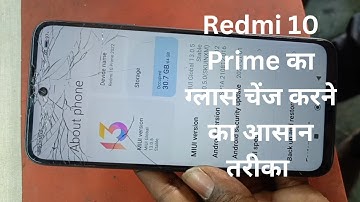 Redmi 10 Prime broken glass replacement | redmi 10 prime glass change |
