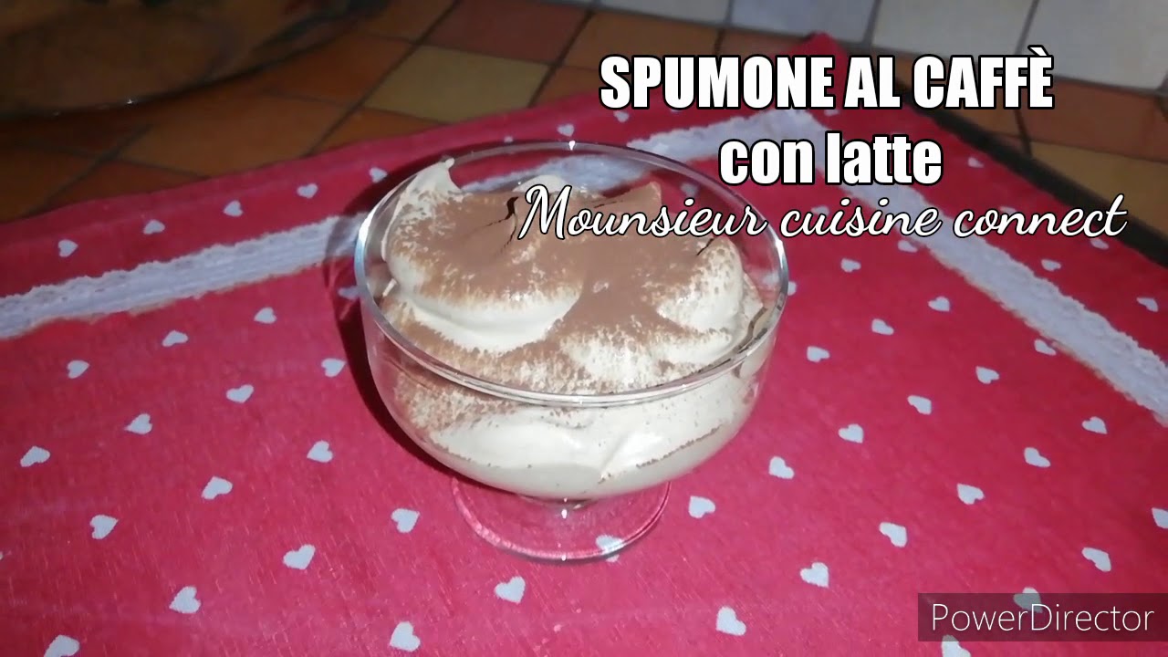 Spumone al caffè con latte fatto in casa con monsieur cuisine connect